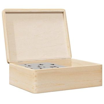 Vidaxl Drvena kutija za pohranu s poklopcem 40x30x13 cm Masivno borovo drvo