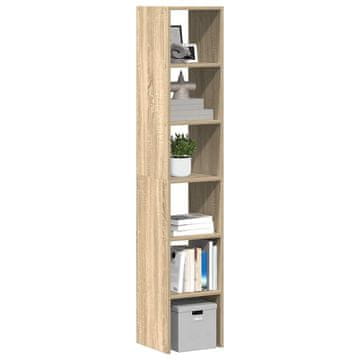 Vidaxl Police za knjige, set od 2, hrast Sonoma, 30x30x80 cm