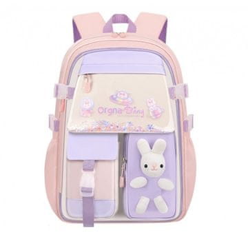 LIVEFY dječji školski ruksak Rabbit, ružičasta