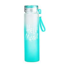 LIVEFY staklena boca Glassy 400ml, plava