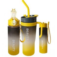LIVEFY 3in1 Set boca i čaša za vodu Sunrise, ombre