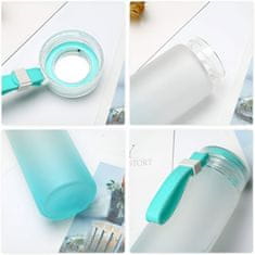 LIVEFY staklena boca Glassy 400ml, zeleno