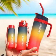 LIVEFY 3in1 Set boca i čaša za vodu Sunrise, ombre
