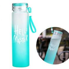 LIVEFY staklena boca Glassy 400ml, plava
