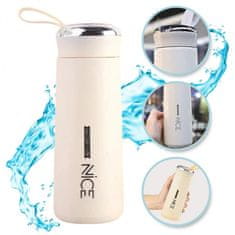 LIVEFY staklena boca Bottly 400ml, žuta