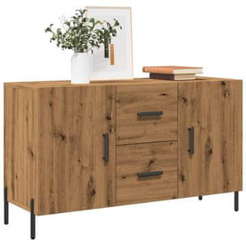 Vidaxl Komoda s ladicama, Artisan hrast, 100x36x60 cm, Materijal na bazi drva