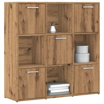 Vidaxl Polica, Artisan hrast, 90x28x90 cm, materijal na bazi drva
