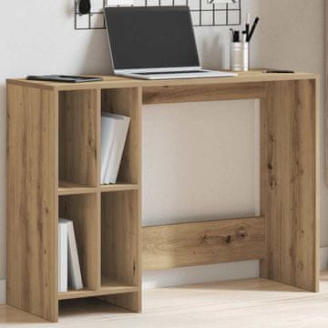 Vidaxl Radni stol, Artisan hrast, 102,5 x 35 x 75 cm, materijal na bazi drva