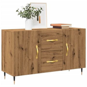 Vidaxl Komoda s ladicama, Artisan hrast, 100x36x60 cm, Materijal na bazi drva