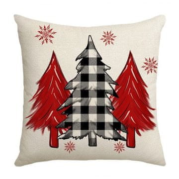 LIVEFY Božićna jastučnica 45x45cm, Xmas Tree 3