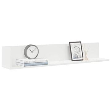 Vidaxl Zidne police, 2 kom, bijele, 100 x 16,5 x 16,5 cm
