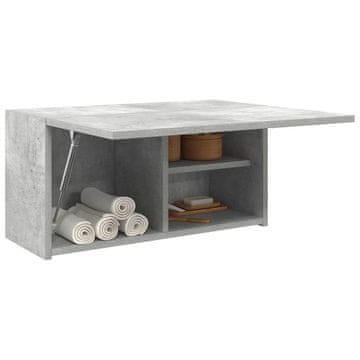 Vidaxl Zidni kupaonski ormarić boje betona i sive boje 60x25x30 cm