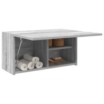 Vidaxl Zidni kupaonski ormarić, sivi hrast sonoma, 60x25x30 cm