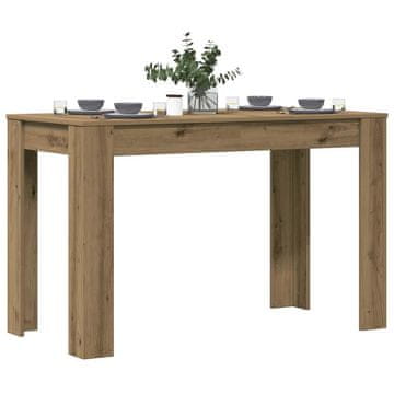 Vidaxl Blagovaonski stol, Artisan hrast, 120x60x76 cm