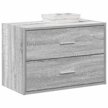 Vidaxl Ormarić s 2 ladice sivi sonoma hrast 60x31x40 cm