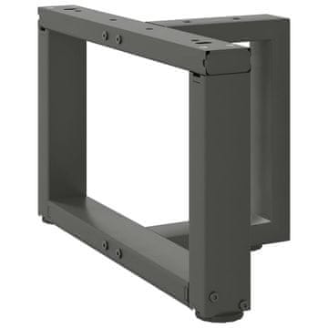 Vidaxl Noge za klub stolić, 2 kom., antracit, 40x25x(30-31) cm