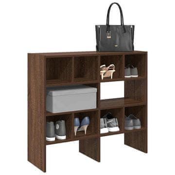 Vidaxl Stalak za cipele 2 kom. Složivi smeđi hrast 89,5 x 30 x 40 cm