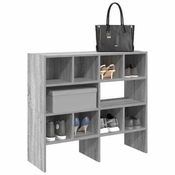 Vidaxl Stalak za cipele 2 kom. Složivi sivi hrast 89,5 x 30 x 40 cm