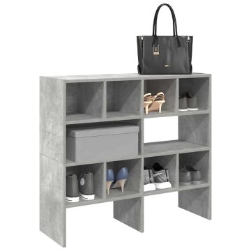 Vidaxl Stalak za cipele 2 kom. betonsko sive boje 89,5 x 30 x 40 cm