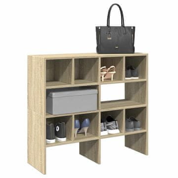 Vidaxl Stalak za cipele 2 kom, složiv, hrast Sonoma, 89,5 x 30 x 40 cm