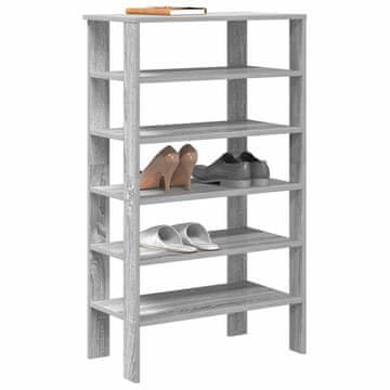 Vidaxl Stalak za cipele, sivi hrast sonoma, 61x32x105 cm