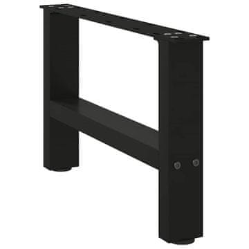 Vidaxl Noge za klub stolić crne 2 kom 50 x (30-31) cm čelik
