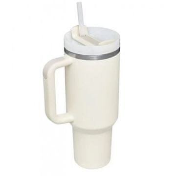 LIVEFY šalica sa slamkom Happycup 1l, bijela