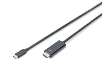 Digitus Digitus USB-C 3.2 Gen2 adapter/pretvarač, USB-C na HDMI, 5m, crni