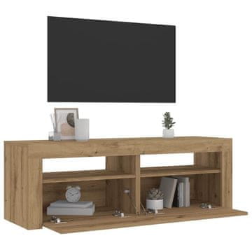 Vidaxl Noćni ormarići s LED rasvjetom, set od 2, Artisan hrast, 60x35x40 cm