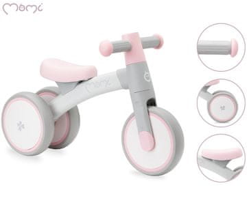MoMi TEDI dječji bicikl / pogon, int. + van. korištenje, čvrst okvir