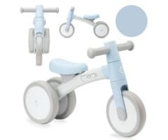 MoMi TEDI dječji bicikl / pogon, int. + van. upotreba, čvrsti okvir, plava