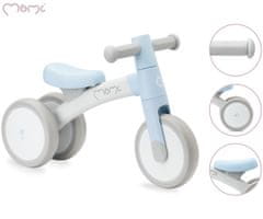 MoMi TEDI dječji bicikl / pogon, int. + van. upotreba, čvrsti okvir, plava