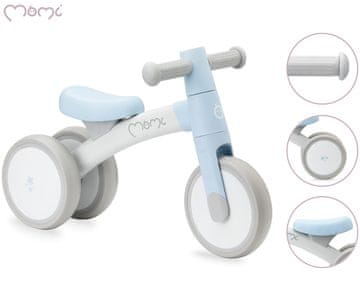 MoMi TEDI dječji bicikl / pogon, int. + van. korištenje, čvrst okvir