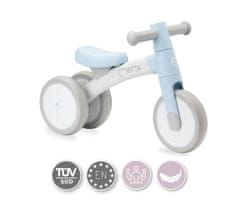 MoMi TEDI dječji bicikl / pogon, int. + van. upotreba, čvrsti okvir, plava