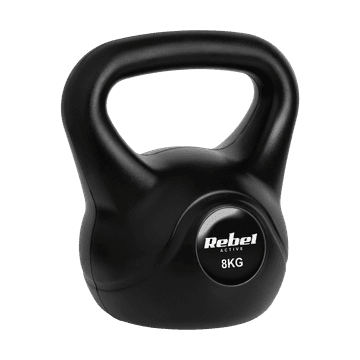 Rebel Kettlebell 8 kg, željezna kugla za vježbanje od livenog željeza, abs rebel