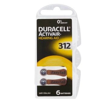 Duracell Baterija 312 Baterija za slušni aparat 6 kom