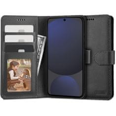 Tech-protect Wallet preklopna maska za Samsung Galaxy S24 FE, crno