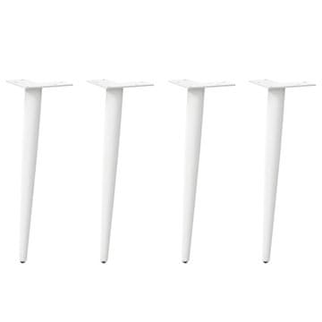 Vidaxl Noge za klub stolić, 4 kom, bijele, 42-43 cm, čelik