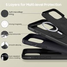 Tech-protect Silicone MagSafe maska za iPhone 16 Pro, crno