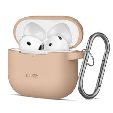 Tech-protect Silicone Hook maska za Apple AirPods 4, bež