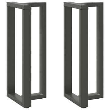 Vidaxl Noge za barski stol, 2 kom, antracit, 40x35x(100-101) cm