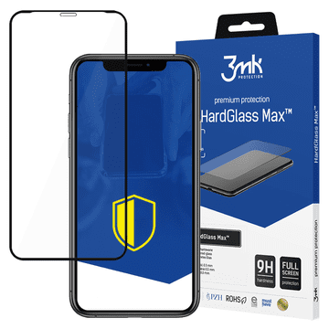 3MK HardGlass Max zaštita ekrana za iPhone X/XS/11 Pro, 9H