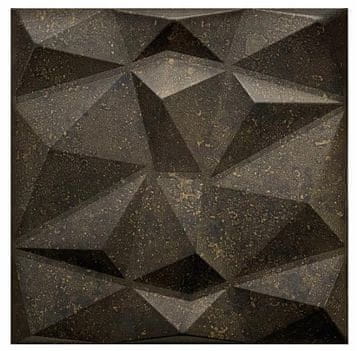 Decosa Dekorativne zidne ploče 50x50 cm, pakiranje od 8, antracit