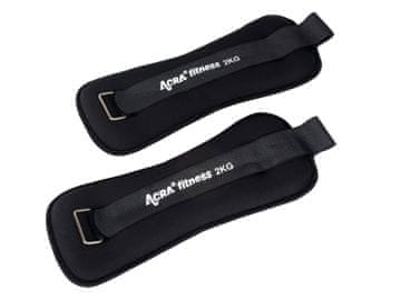 ACRAsport Utezi za zapešća/gležnjeve 2 kg crna