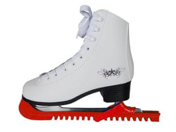 ACRAsport ACRA H526-CRV plastični štitnici za klizaljke crveni – 1 par