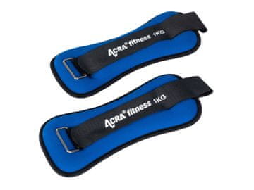 ACRAsport Utezi za zapešća/gležnjeve 1 kg plava