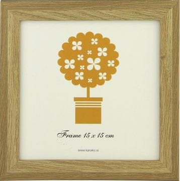 Karako Okvir za fotografiju 15x15 cm, drvo – MDF, stolni, zidni, 70 natur