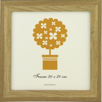 Karako Okvir za fotografiju 20x20 cm, drvo – MDF, stolni, zidni, 70 natur