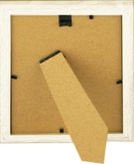 Karako Okvir za fotografiju 20x20 cm, drvo - MDF, stolni, zidni, 70 bijela