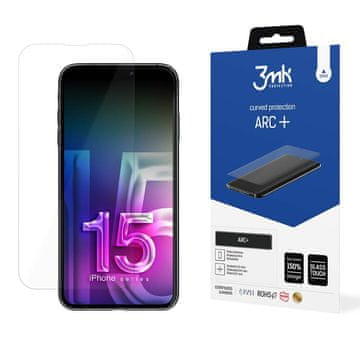 3MK 3Mk Arc+ Foliju Za Iphone 15 Plus Zaštitna Folija Za Ekran, Antiprint Mat